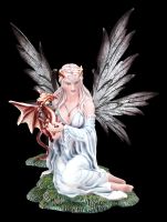 Fairy Figurine Tagaria with Red Dragon