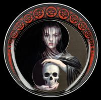 Teller 4er Set - Dance with Death by Anne Stokes