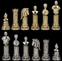 Chess Pieces Roman Busts - Metal large