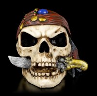 Totenkopf - Piratenschädel mit Dolch