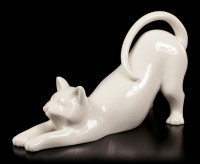 Porcelain Cat - Stretching