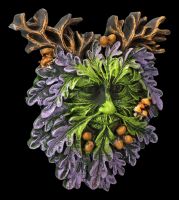 Wall Plaque - Green Man with Acrons