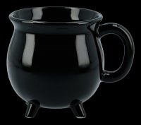 Porzellan Tasse - Schwarzer Hexenkessel
