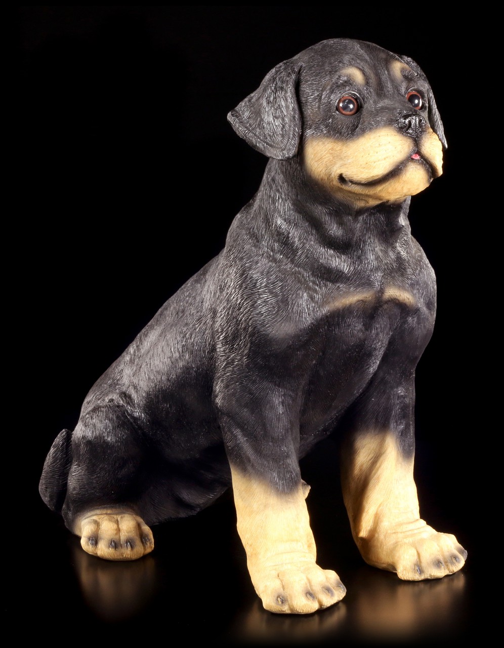Garden Figurine Dog - Rottweiler Male Puppy