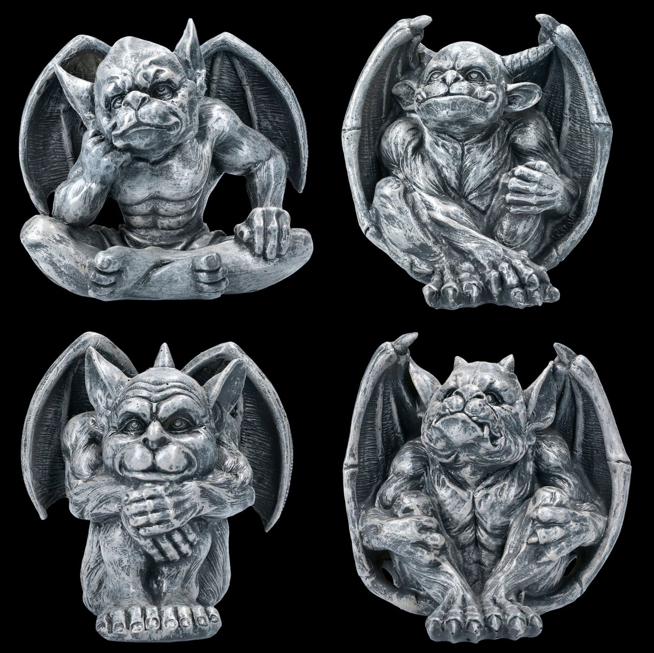 Gargoyle Figuren Set - Die Wachsamen Vier