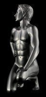 Male Nude Figurine - Paul black