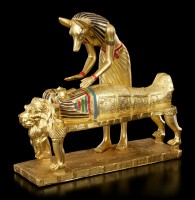 Anubis Figurine Mummification - gold colored