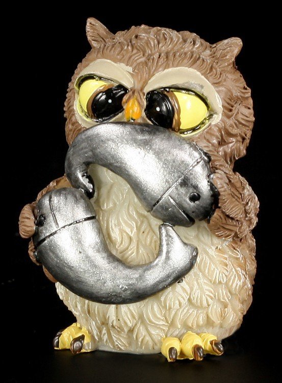 Pisces Zodiac Sign Owl - Funny Figurine