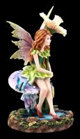 Fairy Figurine - Fani sitting on Mushroom