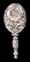 Baroque Hand Mirror with Rose