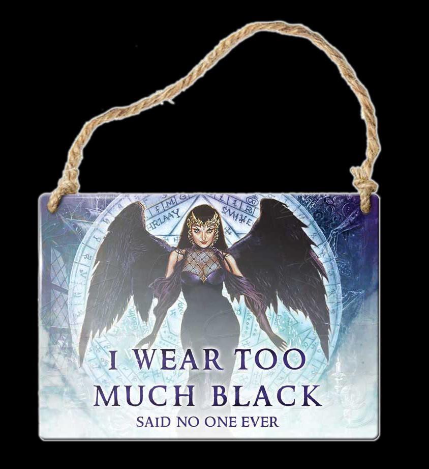 Alchemy Metal Sign small - I wear to much black