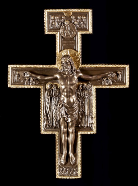 Wall Plaque Icon Jesus - San Damiano Cross