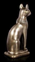 Bastet Figur - Göttin der Fruchtbarkeit - bronziert