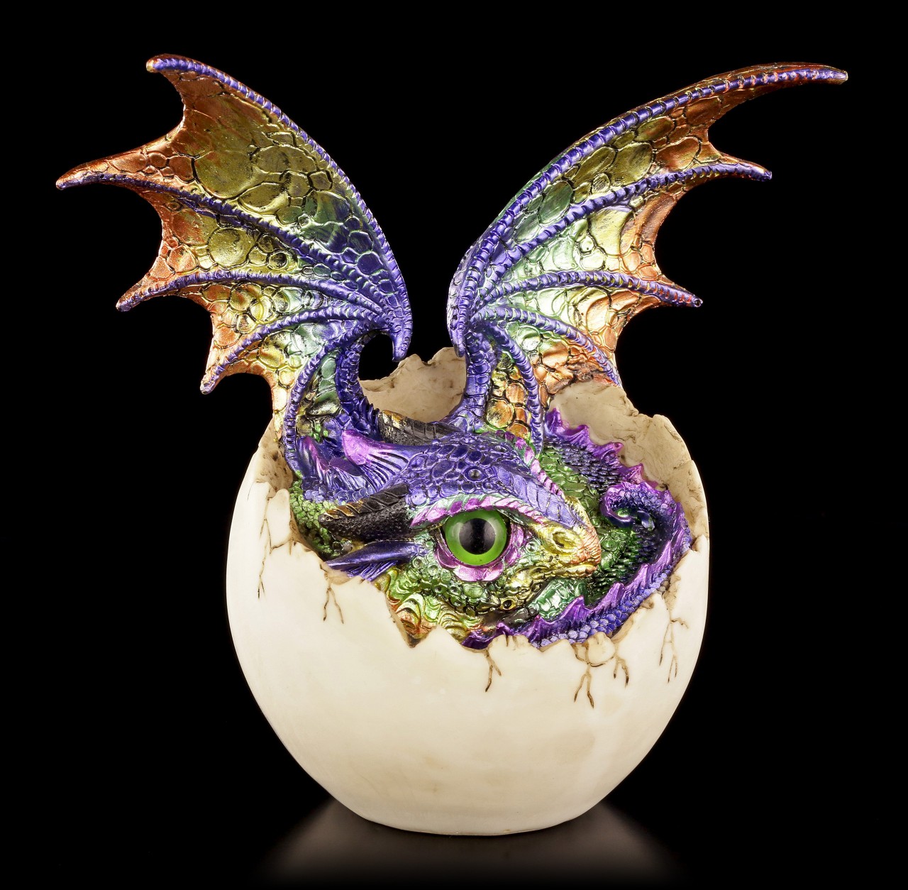 Dragon Figurine colorful - Imoogi in Eggshell