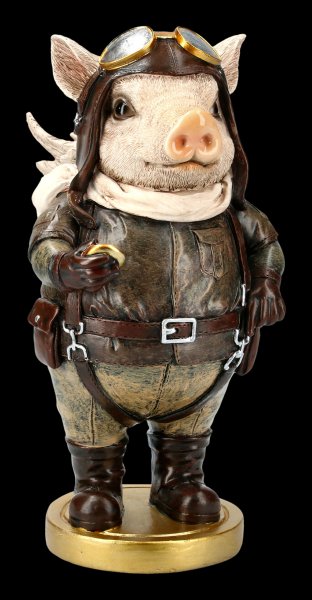 Steampunk Figur - Schweinchen Pilot