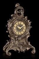 Baroque Table Clock with Ferns