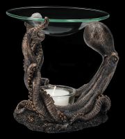 Duftlampe - Oktopus mit Glasschale