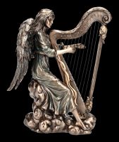 Angel Figurine Playing Harp