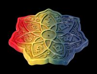 Räucherhalter - Meditation regenbogenfarben