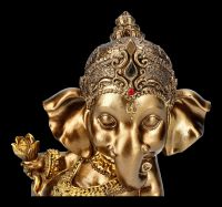 Ganesha Figur klein mit Blume
