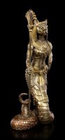 Bastet Figurine with Snake Body - bronzed