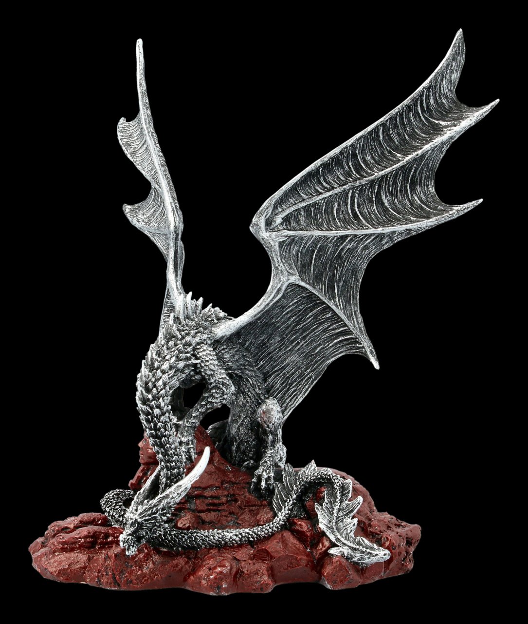 Dragon Figurine - Khamseen Silver