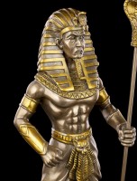 Tutankhamun Figurine - Egpytian Pharao bronzed
