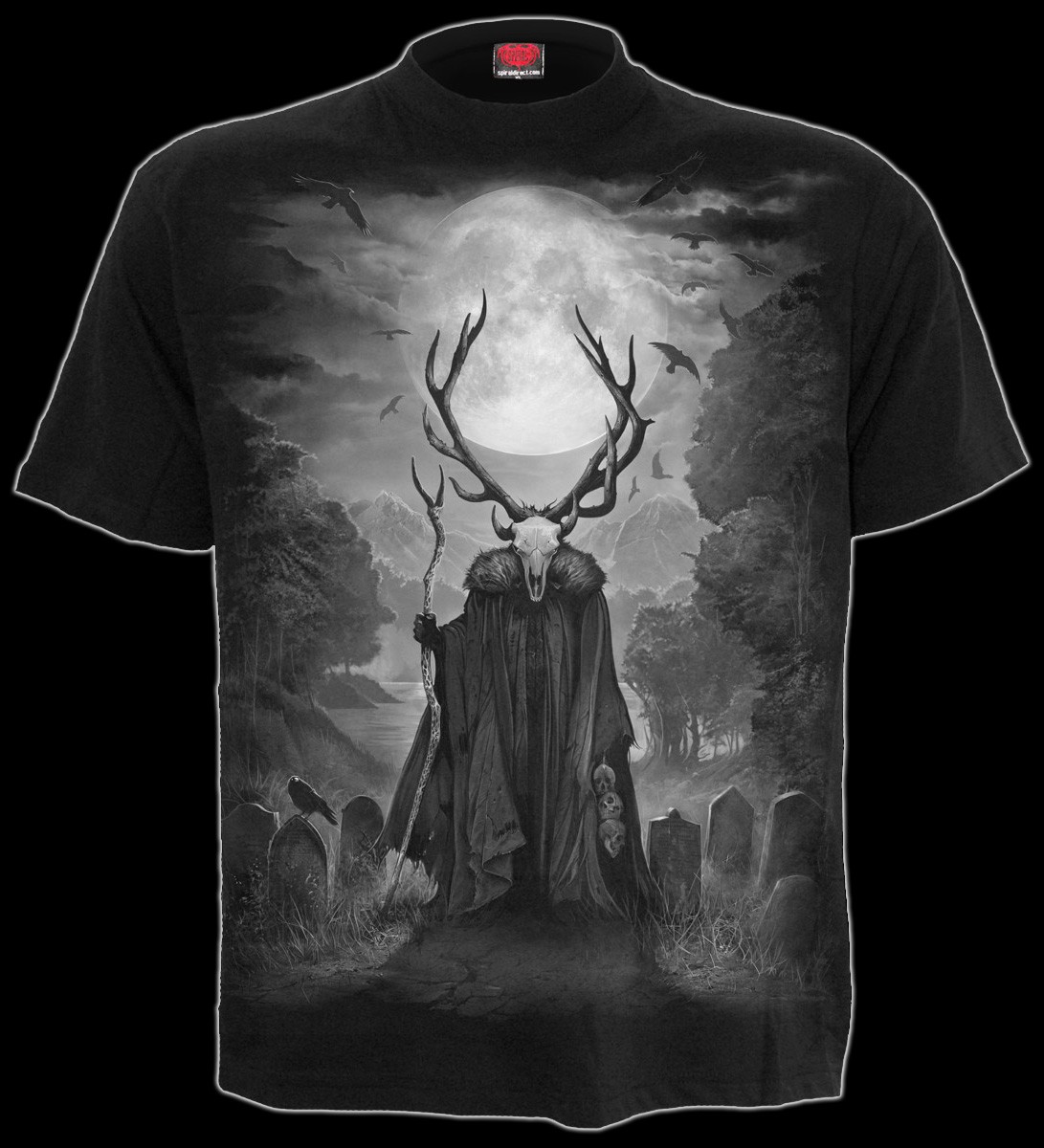 Horned Spirit - Spiral Gothic T-Shirt