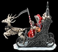 Sensenmann Weihnachtsfigur im Schlitten - Slay Bells