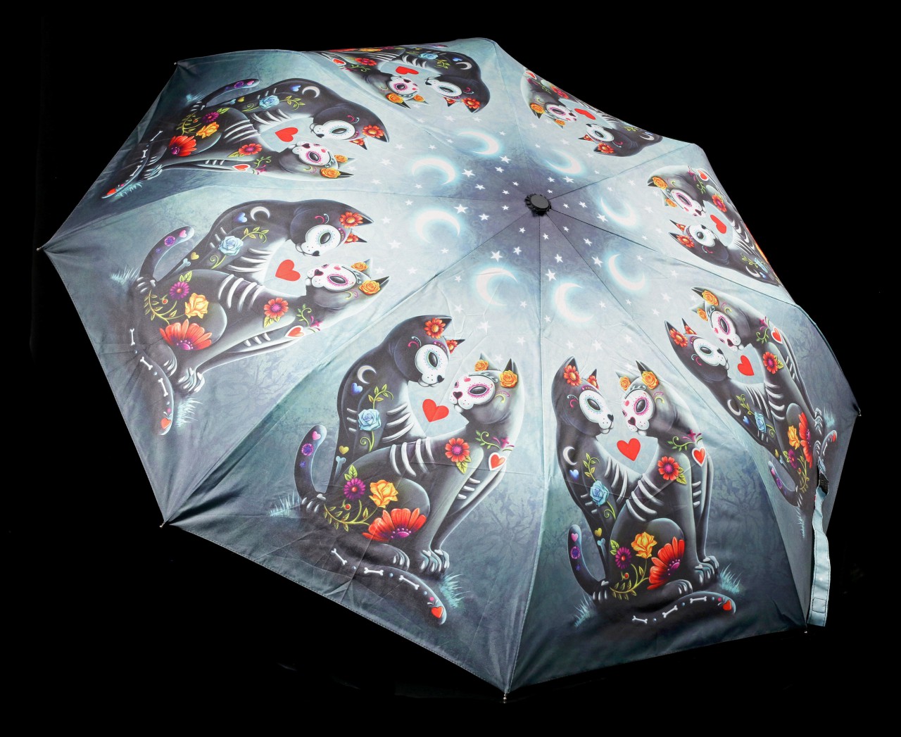 Umbrella with Cats - Starry Night