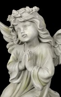 Engel Gartenfigur - Mädchen schaut zum Himmel