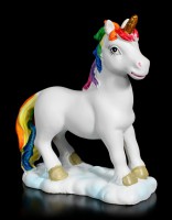 Unicorn Figurines with Rainbow Mane - Set of 2 small