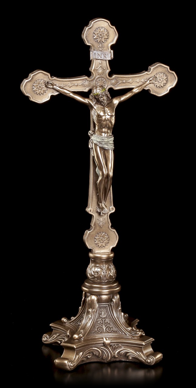 Barockes Tischkruzifix - Jesus am Kreuz