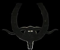 Western Wall Relief - Horseshoe with Bull Skull