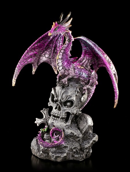 Dragon Figurine on Skull - Loyal Defender