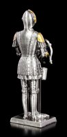 Zinn Ritter Figur mit Schwert und Armbrust