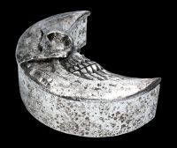 Box - Skull Moon Antique Silver