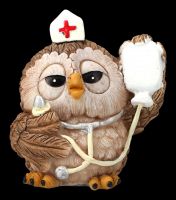 Funny Owl Figurine - Nurse