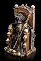 Reaper Figurine on Throne with LED - Soul Keeper - colored