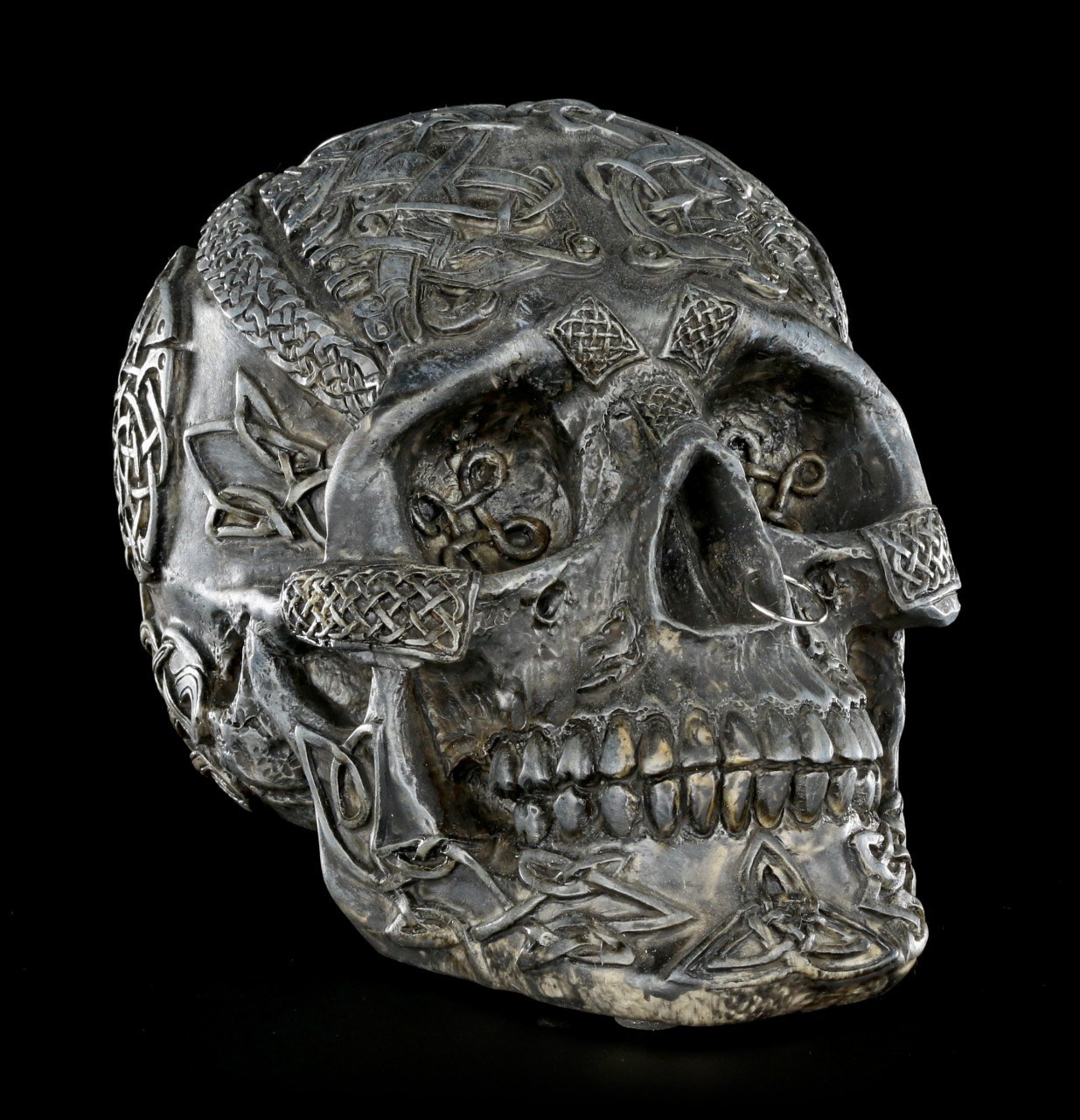 Skull - Celtic Design with Nosering