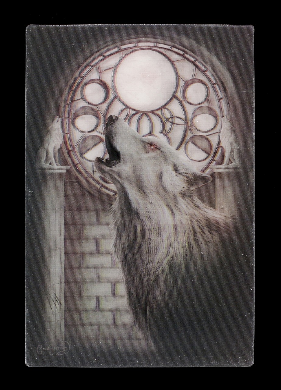 3D Postcard - Cycle of the Wolf