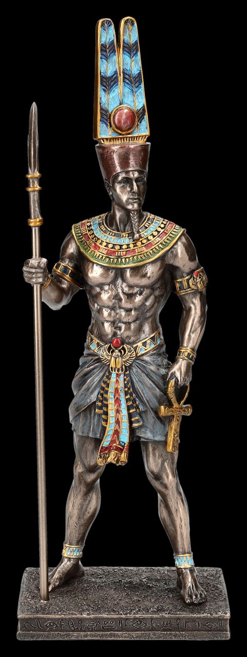 Amun-Re Figurine - Egyptian God with Stick