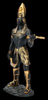 Ägyptische Krieger Figur - Horus - Schwarz Gold