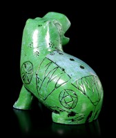 Ancient Egyptian Figurine - Green-Blue Hippo