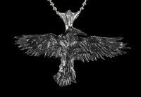 Black Raven - Alchemy Gothic Halskette