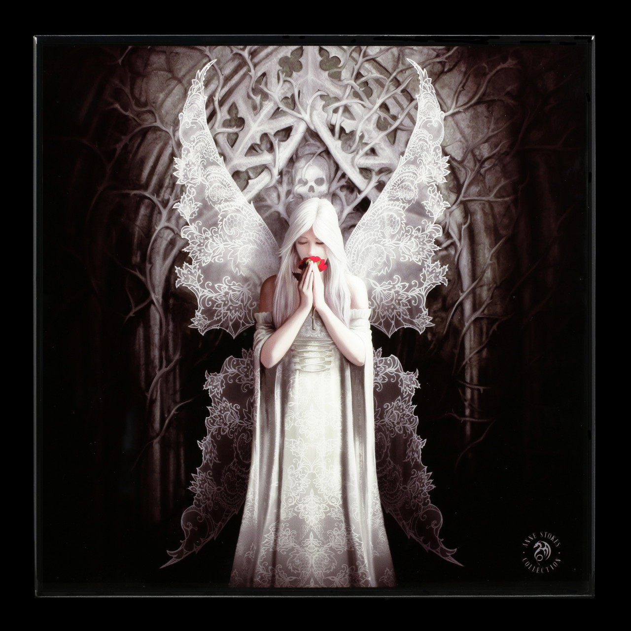 Small Crystal Clear Picture Gothic Angel - Only Love Remains