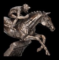 Horses Figurine with Rider - Hurdles Race