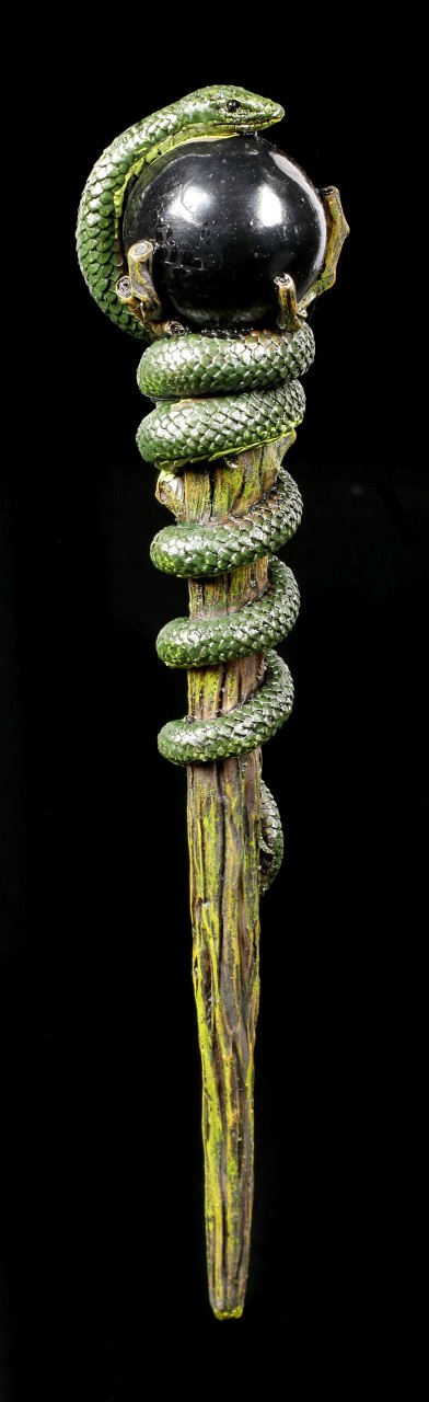 Wand with Snake - Serpentine Aura