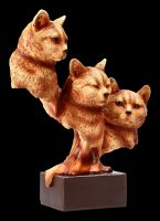 Cats Bust Figurine - Feline Trio