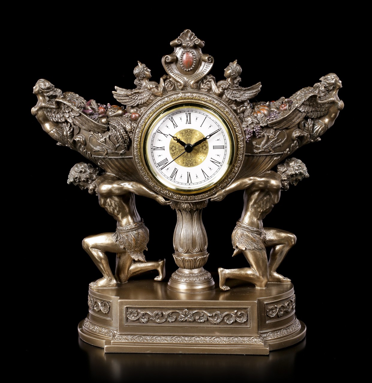 Baroque Mantlepiece Clock with Angels
